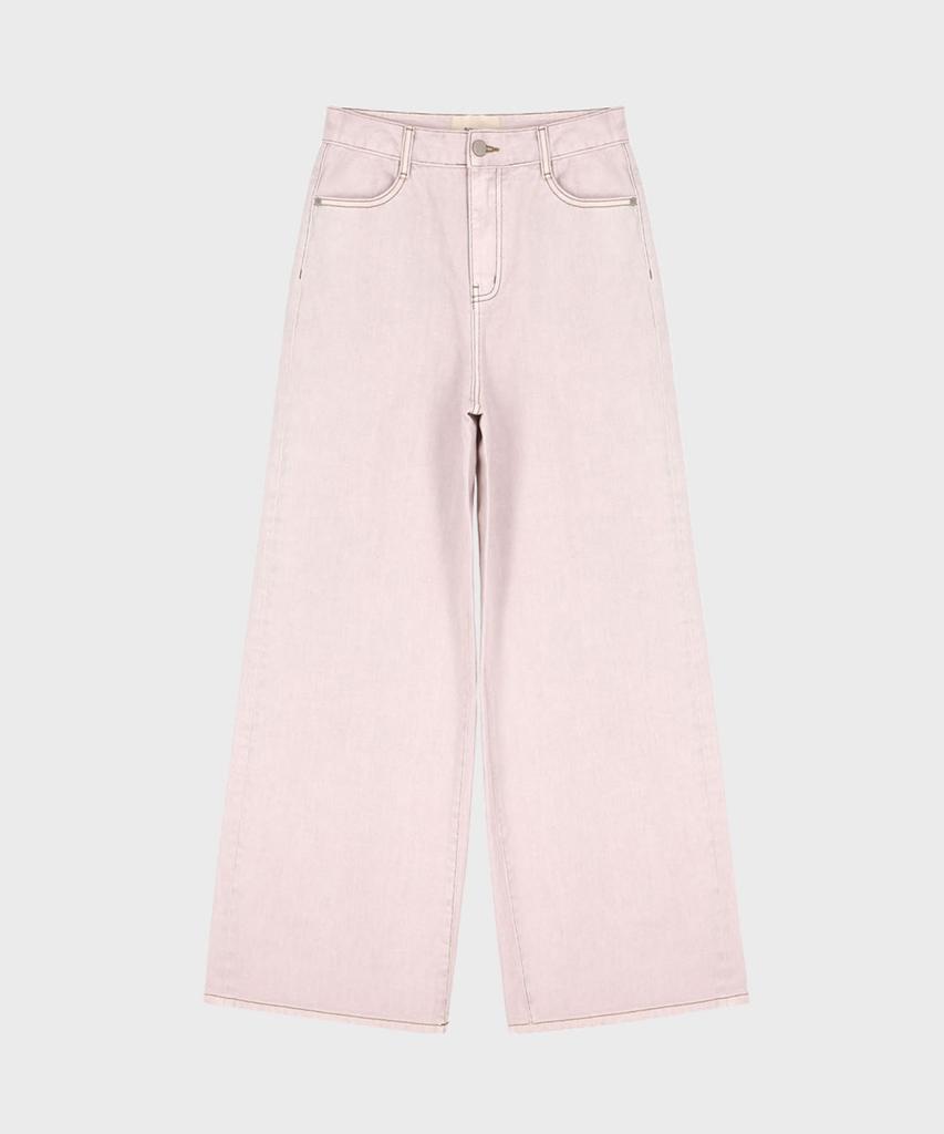 Peulloujin Birdy Wide Jeans_Light Pink_Ffc1Dn009