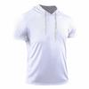 Men S Summer Casual Short Sleeve Hooded T Shirt For Fitness