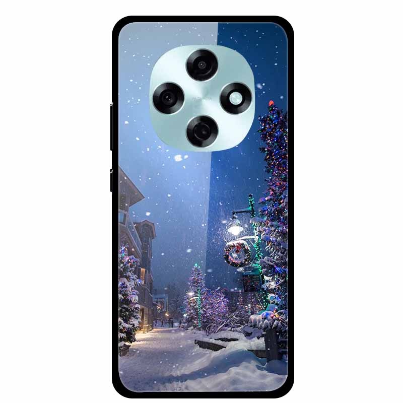 Butterfly Tempered Glass Case For A5i Pro A5 4G Case 6.67" Hard Back Cover Bumper For OPPO A6 Pro A6i A5 5G Cases Coque Capa