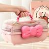 Hair Accessories Storage Box Multi Compartment Hair Accessories Container Case