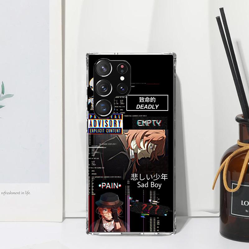 Bungo Stray Dogs Nakahara Chuuya Phone Case For Samsung Galaxy S25 S24 S23 S22 Ultra S21 FE S20 Plus S10 + S10E Art Fundas Back