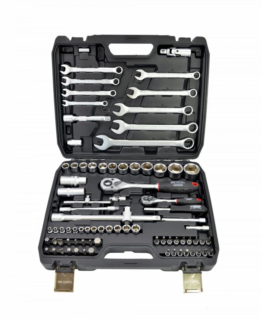 Awtools Wrench Set 82Pcs 1/2"" / 1/4""