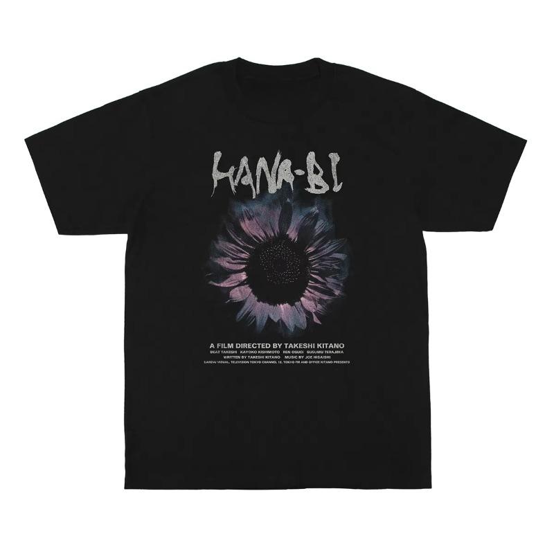 Fireworks T-shirt Fireworks Japanese Movie Takeshi Kitano "Sonata" Men's Four Seasons New Style Unisex Casual T-shirt