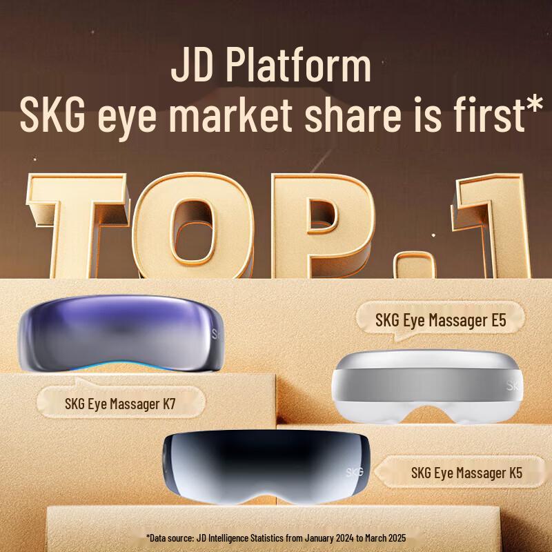SKG K5 Smart Eye Massager with Heat and Bluetooth CN plug (adapter included)