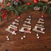 Snowman Wooden Door Signs Wooden Santa Door Bell Christmas Wooden Pendant  Party Supplie