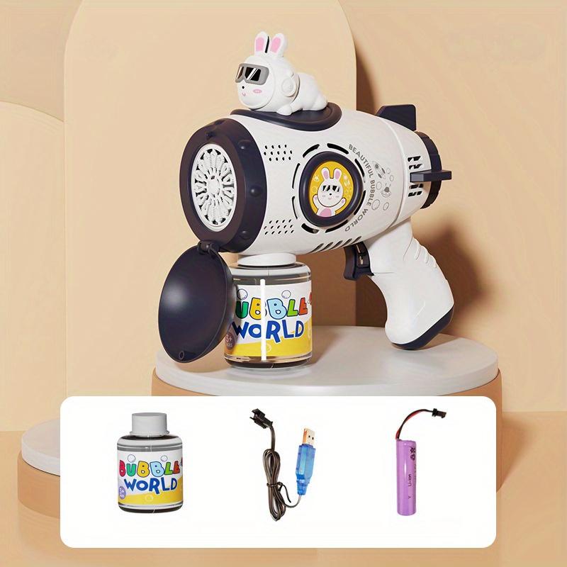Bubble Gun Rocket Soap Spaceman Bubbles Machine Christmas Gift Gun Shape Automatic Blower With Light Pomperos Toys For Kids