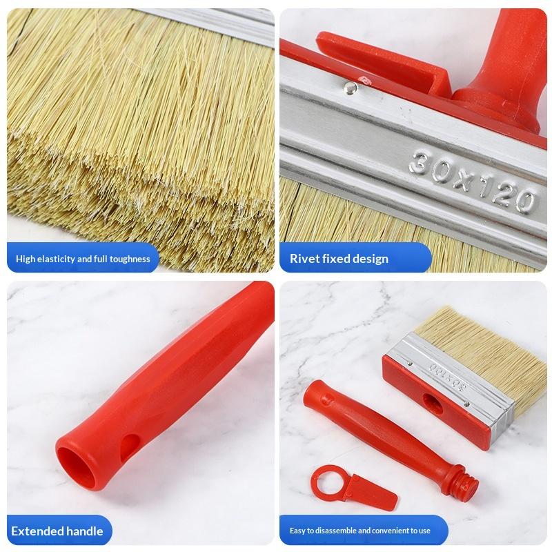 Smooth Flat Head Paint Brush For Painting Walls Labor Saving Hand Tools Limewash Brush