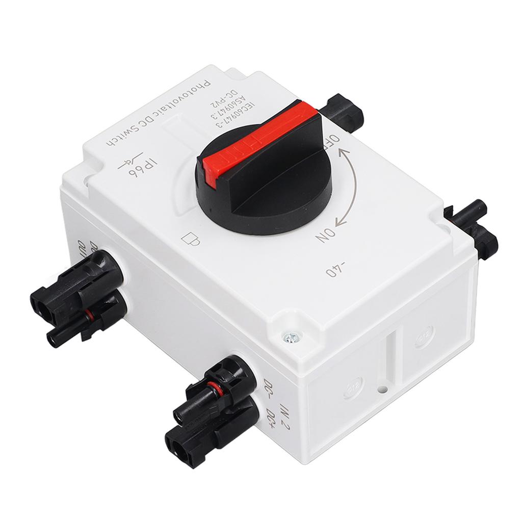 DC1200V 32A 4P PV DC Isolation Switch 2 in 2 Out IP66 Waterproof Solar Sink Load Switching Transfer Switch