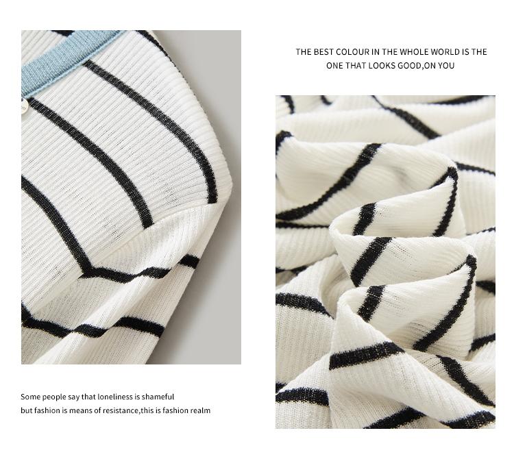 Striped Knitted T-Shirt