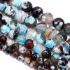 6/8/10mm Natural Stone Brown Blue Fire Agates Beads Round Loose Beads For Jewelry Making DIY Crafts Bracelet Necklace Supplies