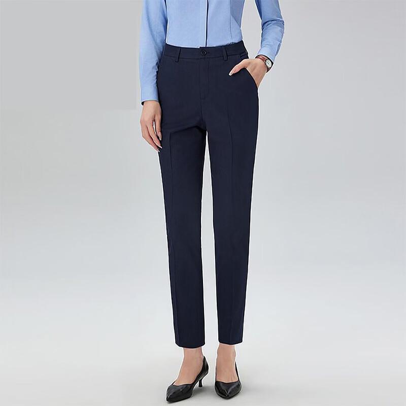 Fengxun Women s Four Seasons Business Formal Straight-Leg Pants 38