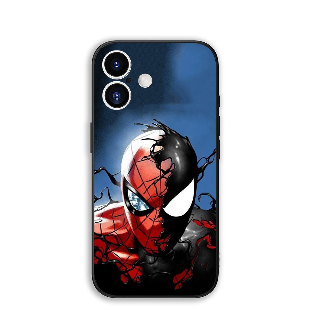 

Cover for Samsung Galaxy S25 S24 S23 Fe Ultra Plus S7 Edge A05 A06 A16 A15 A35 Protective Phone Case Venom Marvel Spider Man Galaxy S7