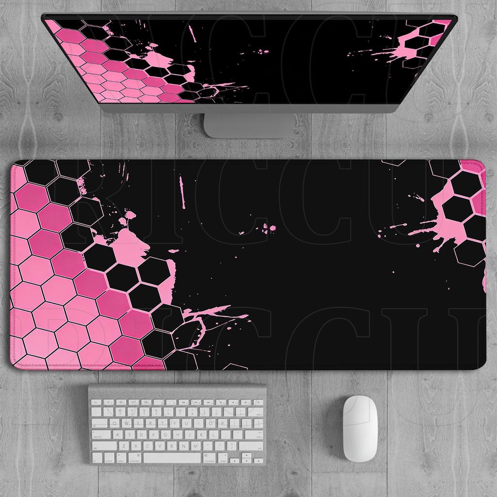 HD Printing Hexagon Large Gaming Mouse pad Design MousePad Computer Desk Mat For PC Accessories Keyboard Mats Table Rug Xxl