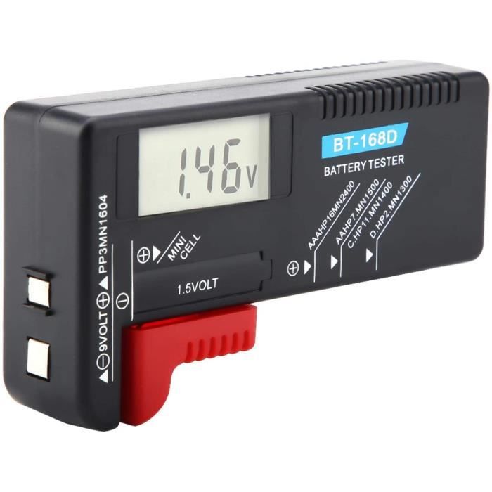 Testeur de piles bouton - BT168D - Numérique LCD - Universel - Pour tous types de piles - Pratique