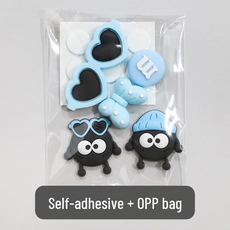 3D Cartoon Water Cup Sticker: Soft Glue Decoration, Mixed Style DIY, No-Trace Adhesive, Cute Phone Case, Refrigerator Magnet