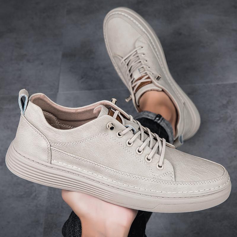 Fashion Fashion Men Casual Shoes Outdoor Genuine Leather Breathable Comfortable Men's Shoes 2024 Spring Men Sneackers Male Skate Shoes