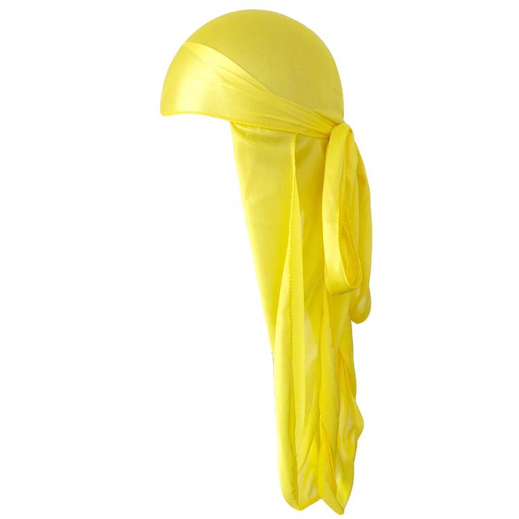 Silk-Style Elastic Knitted Long Tail Headscarf Turban