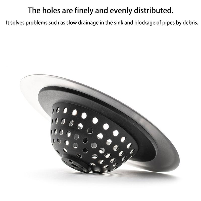 2Pcs Sink Filter Flexible Kitchen Sink Strainer With Fine Mesh Sink Drainer Shower Drain Hair Catcher Easy To Use