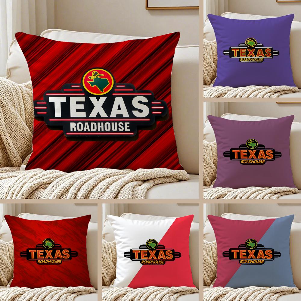 Classic TTexas RRoadhouse Cushion Cover Pillowcase Ultra Soft Skin Friendly Fabric Cloud Like Comfort Concealed Zipper