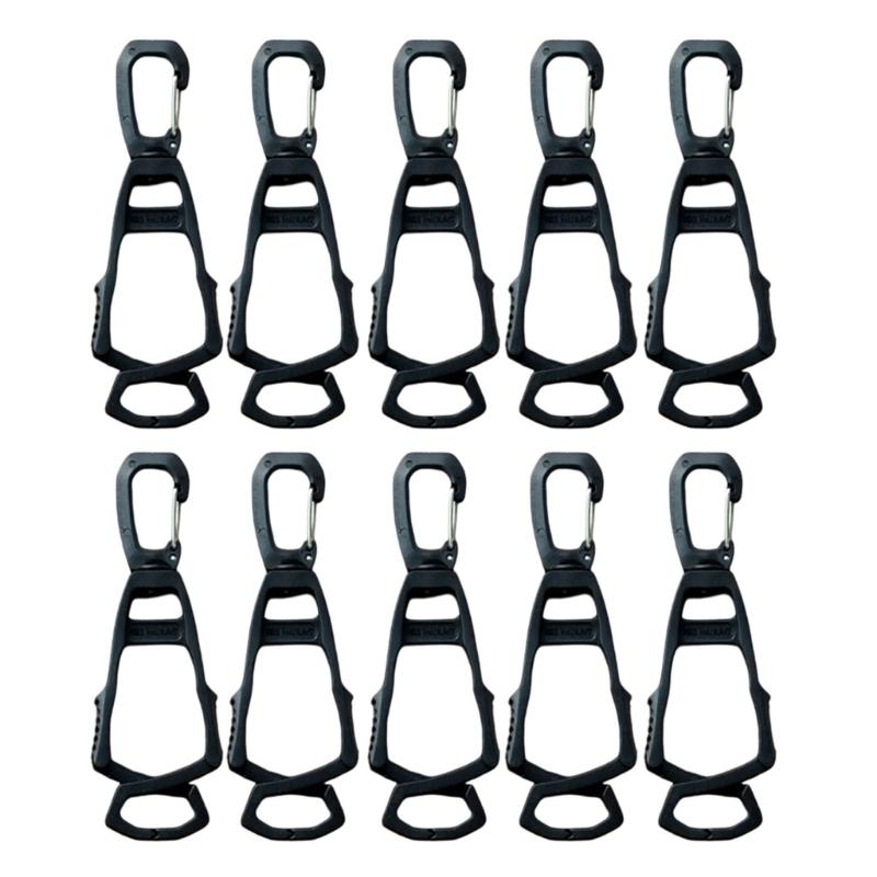 Multipurpose Clip Hook for Outdoor Organization Plastic Clamps with Nonslip Grip for Camping Hiking Accessories