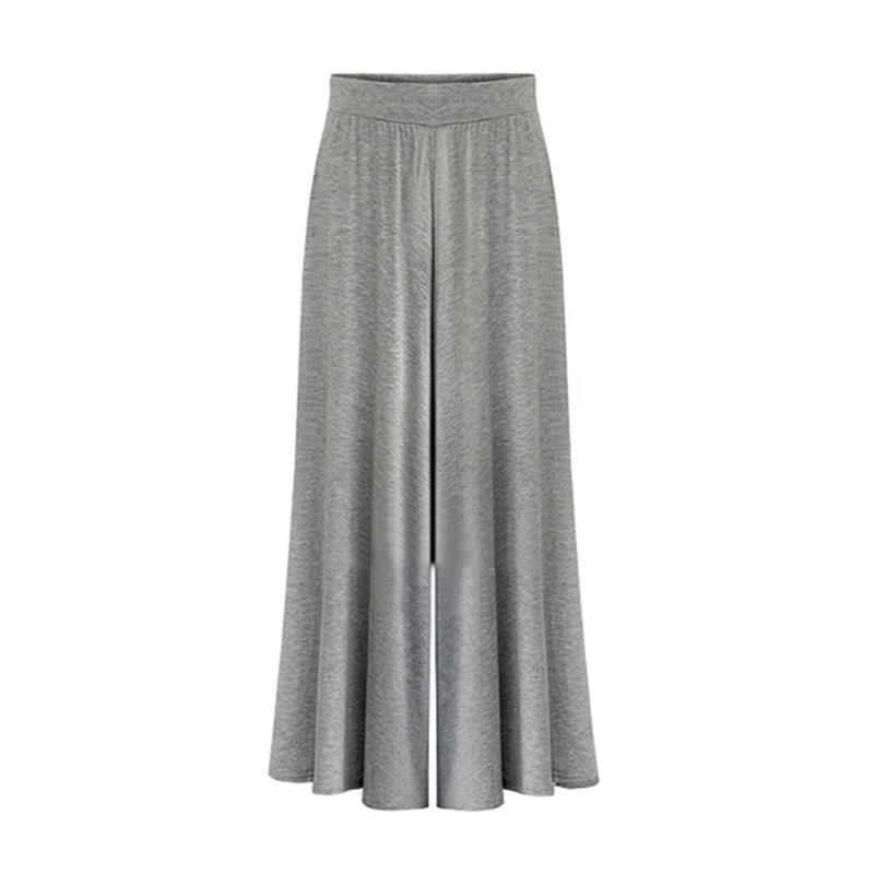 

Брюки палаццо Женская летняя одежда Новая корейская версия Большой размер Свободные и тонкие Длинные брюки M серый