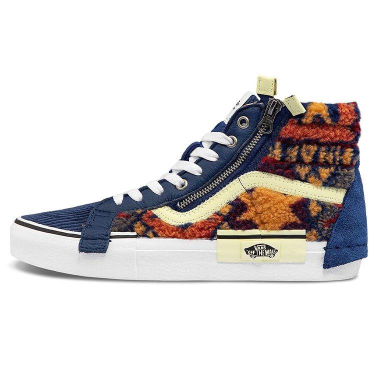 Vans Sk8 Casual High-Top Skate Shoes Unisex Sneakers Blue Red VN0A3WM1ABG