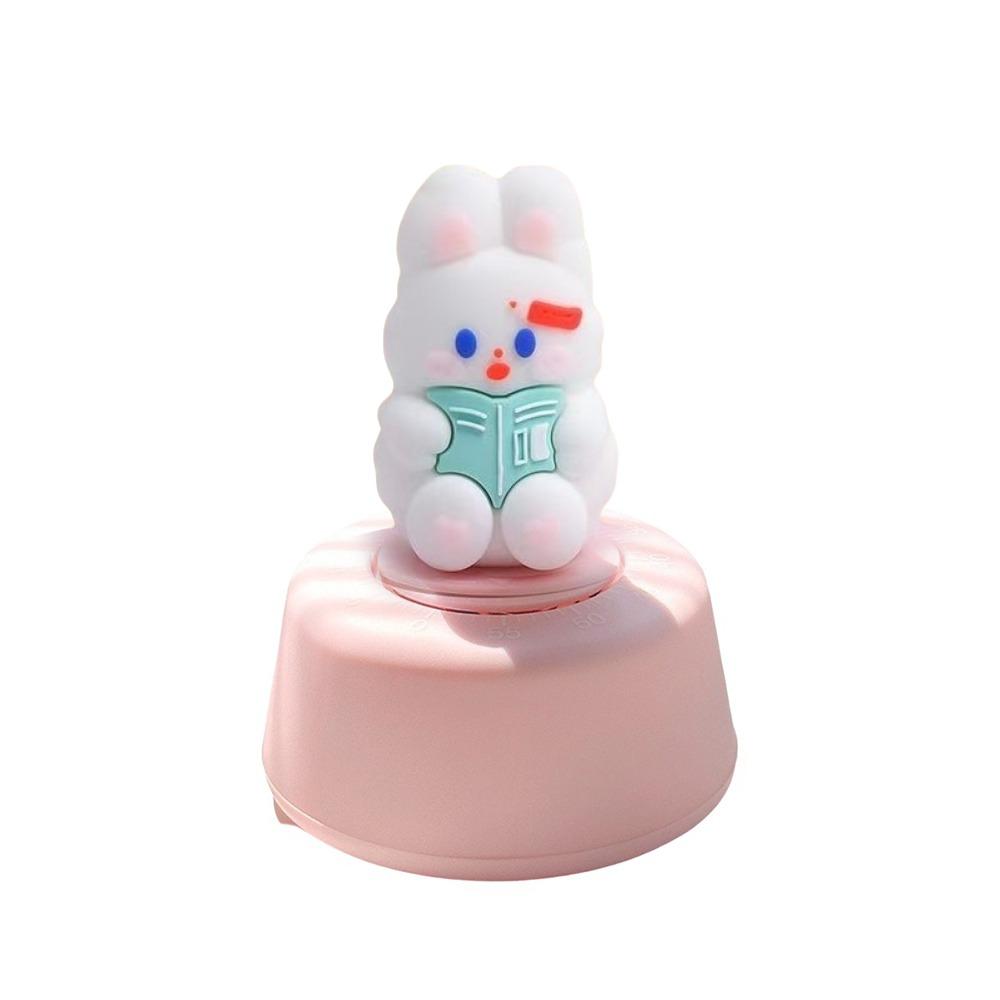 Cute Mechanical Kitchen Timer 60 Minute Cooking Timer Portable Rabbit Timer Reminder Tool