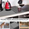 Silicone Coffee Mat 15.75X23.6Inch Coffee Bar Mat With Detachable Dish Drying Mat Easy Clean Coffee Station Mat