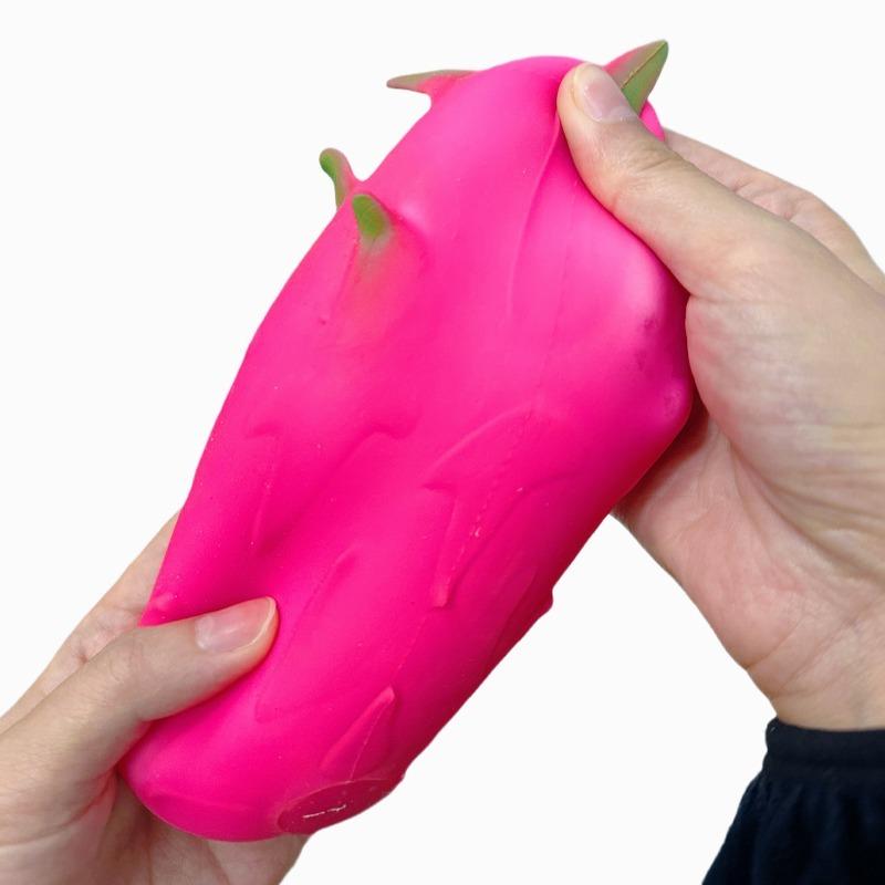 Soft Dragon Fruit Stress Ball Squishy Toys Squishy Squeeze Stress Reliever Fidget Sensory Toy Stretchable Decompression Toy