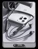 BT-7 Wireless Bluetooth Sports Neckband Earphones with Card Slot, Digital Display & Noise Cancelling - Black