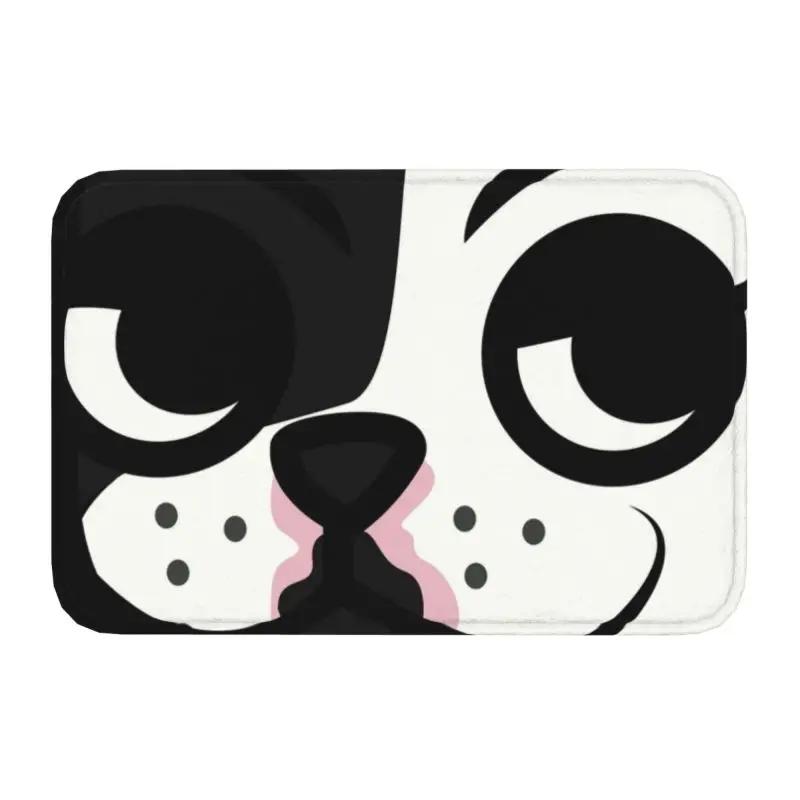 Pug Colorful Pugs Art Dog Pet Lover Floor Door Bathroom Kitchen Mat Anti-Slip Indoor Cute Pet Doormat Toilet Entrance Carpet Rug