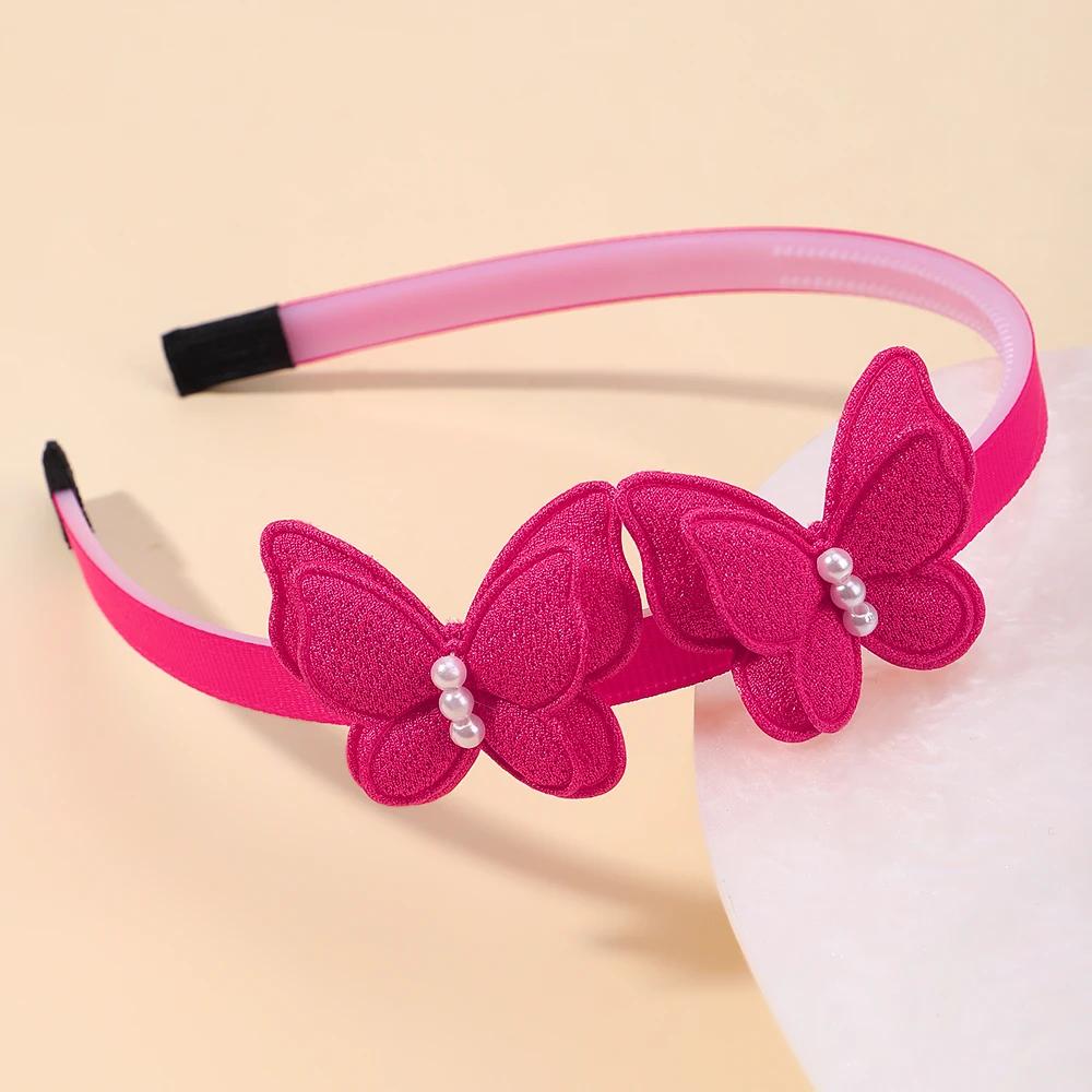 2/3 Pcs Baby Sequins Butterfly Flower Hairbands for Girls Hair Ties Set Clips Bows Headband Kids Headwear Gifts Hair Accessories