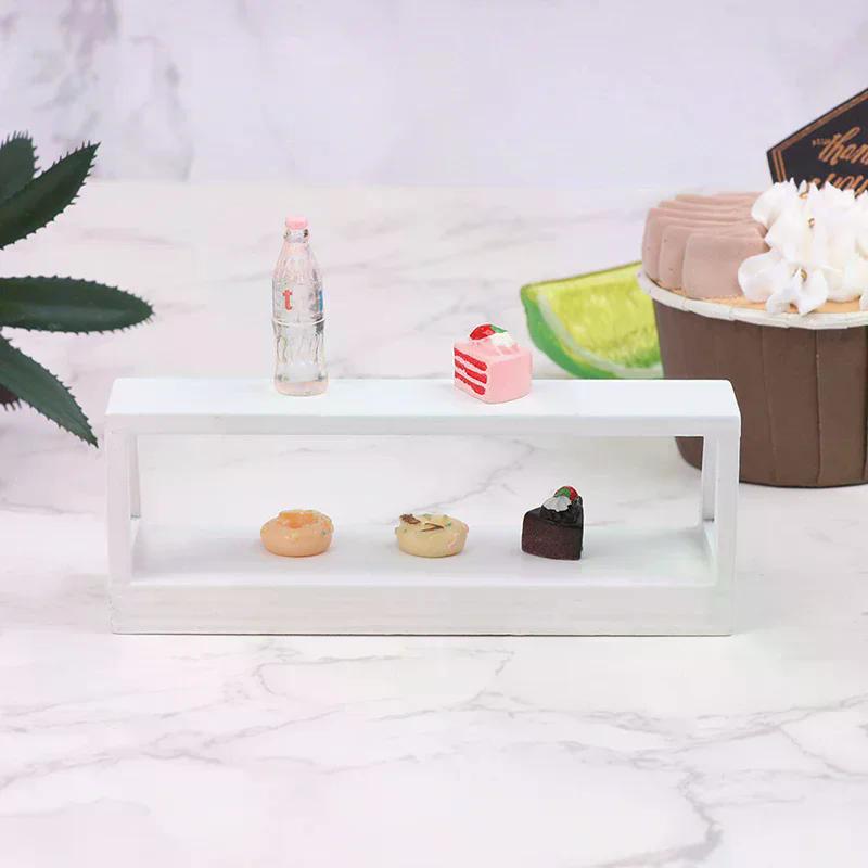 1/12 Dollhouse Miniature Cake Shelf Durable Eco-friendly Cake Stand For Kids DIY Decoration
