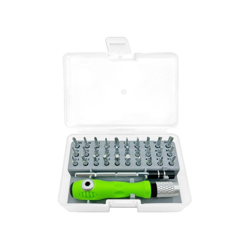 24/32 In 1 Precision Screwdriver Kit Magnetic Non Slip Green Handle for Home Office Daily Small Repair Needs