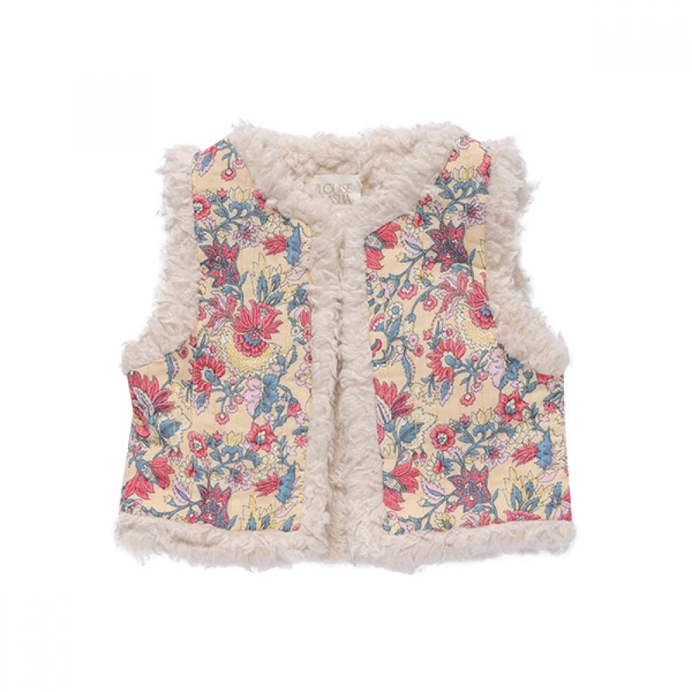 

Louis Missha Серый W23 V0131 Mackenzie Mackenzie Двусторонний Детский Жилет с Цветочным Принтом GRI-W23-V0131 (6A)
