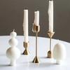 3pcs Different Heights Candlestick Holders Gold Metal Candle Holders  Wedding Centerpiece