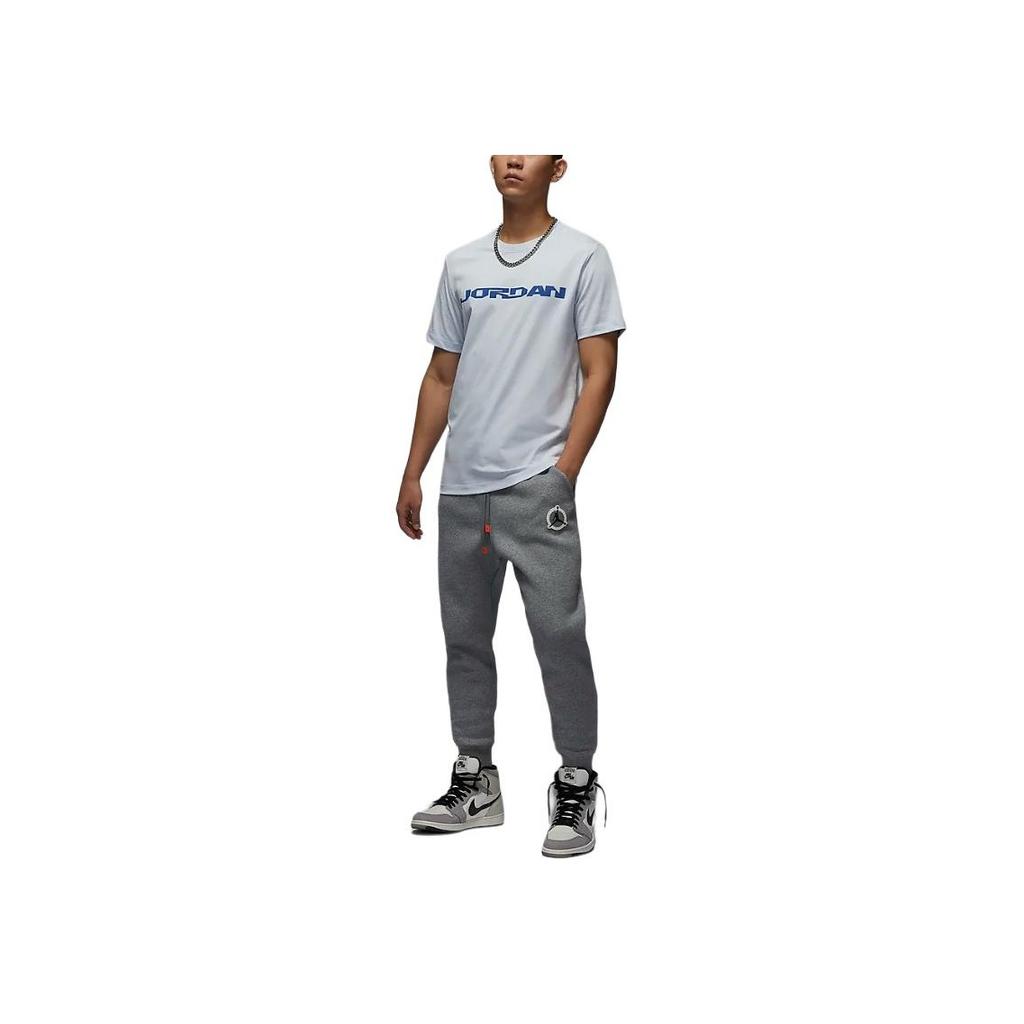 Jordan MVP Cotton Crew Neck Pullover Short Sleeve T-Shirt Men Tops Football-Grey Game-Royal FZ1976-085