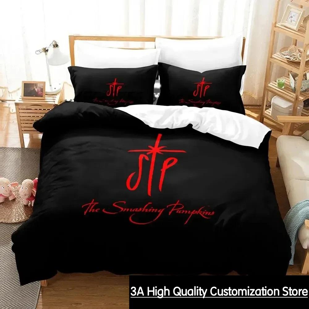 

Comforter 3D Print The Smashing Pumpkins Bedding Set Boys Girls Twin Queen King Size Bed Boys Adult Comforter (quilt)-EU Single(135*200cm)3pcs