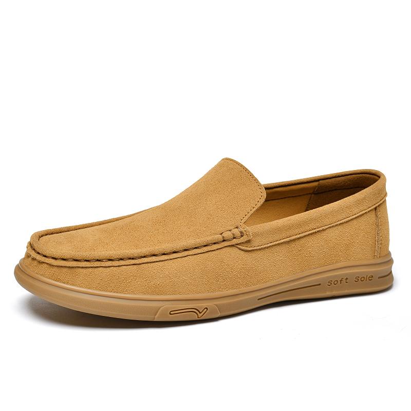 Men Penny Loafers Large Size 38-47 Male Slip-On Flats Casual Boat Shoes For Man Suede Leather Mens Driving Shoes Moccasins