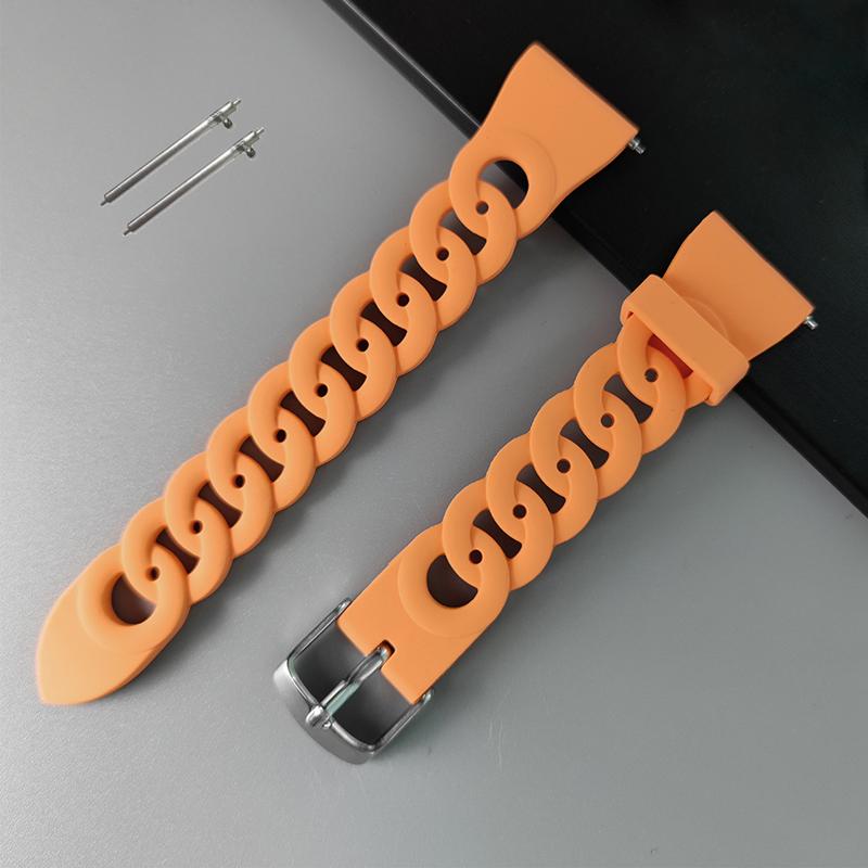 20mm 22mm strap For Samsung Galaxy watch 7/FE/6/4 classic/5 Pro/Active 2/3 Silicone bracelet Huawei watch GT 2/2e/3 Pro 4 5 band