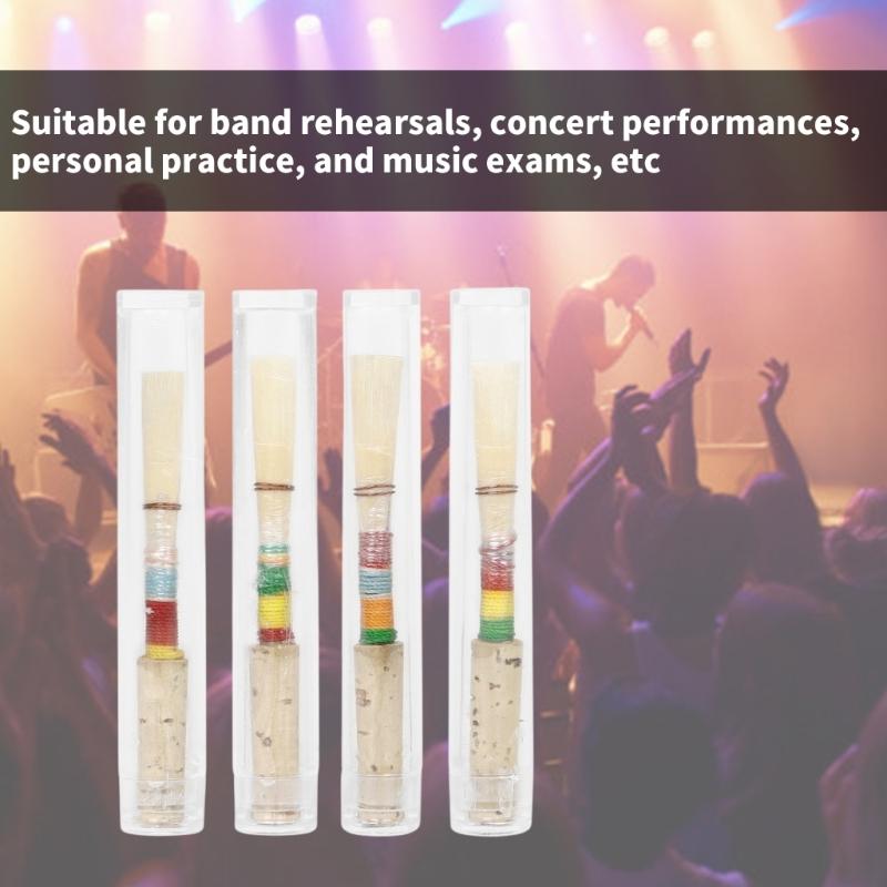 Oboe Reed Medium Soft Oboe Reed Handmade Oboe Reed for Beginners Wind Instrument Parts with Clear Plastic Storage Box