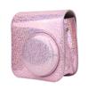 Sparkling Color Vintage PU Lther Camera Portable Bag Case  ive Pouch Cover with Shoulder Strap For     8/ 8+/ 9(Sparkling Pink )