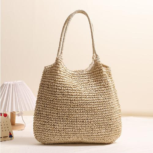 Bag Hand-woven Casual New Large-capacity One-shoulder Hollow Seaside Straw Holiday Beach Art Tote