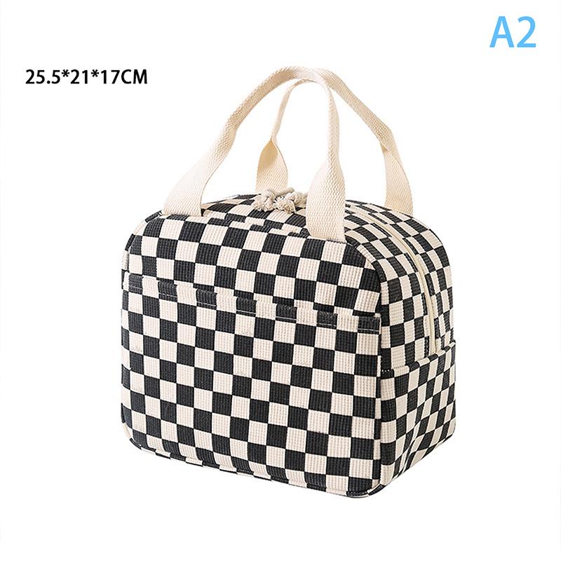 1Pieces Corduroy Lunch Bag Thermal Insulation Lunch Box Storage Handbag Multifunctional Kids School Cooler Bag Outdoor Tableware