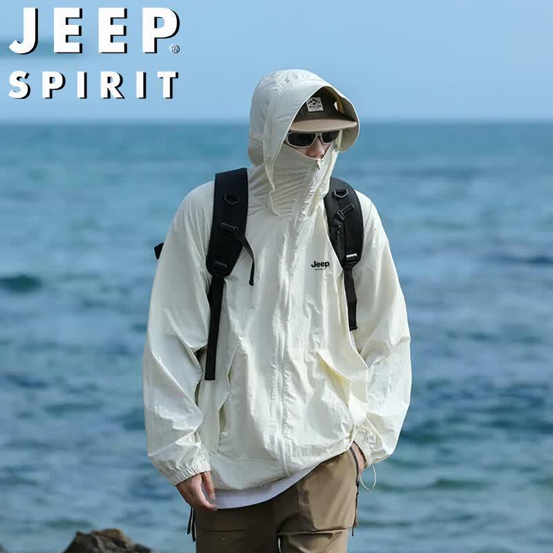 JEEP SPIRIT Men s Lightweight Hooded Sun Protection Jacket XL