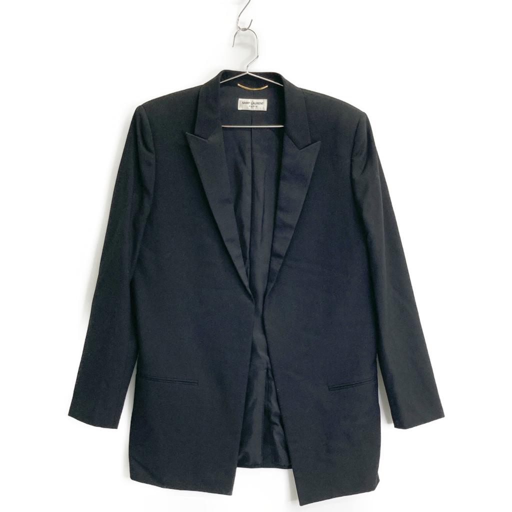 SAINT LAURENT PARIS Black 515222 Taxi Seat Jacket Jacket F34 blackUsed