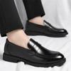 Herbst Koreanische Business Casual Schuhe für Herren Mode Einfarbige Anzugschuhe Männlich Weiche Sohle Neuer Designer Rindsleder Schuh Mann