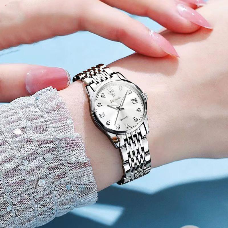 

Hollow Watch Women s Waterproof Calendar Luminous Business Women s Watch Temperament High Value Women s Watch