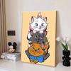 Disney Diamond Painting 5D The Adventures of the Cats Three Kittens Stacking Illustration DIY Gift Suitable for Living Room Bedroomofficeandhomedécor
