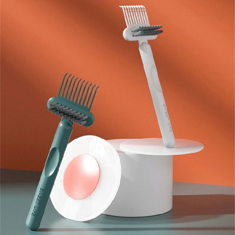 Quick Cleaning Hairbrush Cleaner Durability Plastic Build Effortless Debris Extraction For All Comb Types Home Salon Use